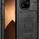 Marrkey Waterproof Case for iPhone 14 Pro Max 6.7 inch, Heavy Duty Shockproof Dustproof Metal Durable Case with Built-in Screen,360 Full Body Protection Rugged Military Grade Defender - Black