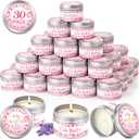 VISCOO 30 Pack Baby Shower Party Favors Candles Lavender Scented, Baby Shower Favors for Guests Prizes, Girl Boy Gender Reveal Party Gifts Decorations (1.2 Oz, Pink)