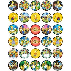 30 x Edible Cupcake Toppers Themed of Family Fun Collection of Edible Cake Decorations | Uncut Edible on Icing Sheet