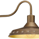 Gooseneck Barn Light, HWH 16'' Outdoor Barn Lights Exterior Sconces Wall Lighting, Farmhouse Gooseneck Outdoor Light Fixture for Porch Patio Garage, 5HJX101B- RG