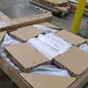 NTC 40 Inch Tribase Boho Wooden Round Coffee Table for Living & Dining Rooms  Waterproof & Heat Resistant, Burnt Black