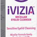 iVIZIA Micellar Eyelid Cleanser for Sensitive Eyelid Cleansing, BAK-Preservative-Free, Rinse-Free, Gently Removes Makeup, 3.3fl oz Bottle Packaging May Vary, Best By 2027/11