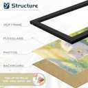 16x24 Black Frame 2 Pack, Engineered Wood for 24 x 16 in Poster | Horizontal or Vertical Wall Mounting, 24x16 Poster Frames for Gallery, Office, and Home Decor