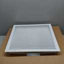 HVAC Premium 18" X 18" Aluminum Return Filter Grille for 1" Filter - Easy Airflow - Linear Bar Grilles [Outer Dimensions: 20.5"w X 20.5"h]