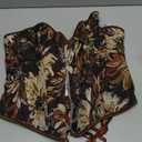 Alivila.Y Fashion Womens Vintage Floral Denim Overbust Corset Bustier Top (Small, Black Short Torso)