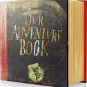 Photo Album Scrapbook, Our Adventure Book, DIY Handmade Album Scrapbook Movie Up Travel Scrapbook for Anniversary, Wedding, Travelling, Baby Shower, etc (Photo Album)