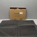 Cat Litter Mat Litter Trapping Mat,Cat Litter Box Mat for Floor 32"x22", 2 Layer Llitterbox Mat for Pet kitty,Litter Rug Catcher,Waterproof Urine Proof, Clean Easily, Collapsable, Medium (1 Count (Pack of 1), Gray)
