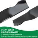 2105200320A Lawn Mower Blade, Compatible with 22" Daye/Hyper Tough, Snapper Mower Deck, Fit for MNA152701, MNA153002, Replace 84005313 with Round Center Holes and Two Oval Side Holes