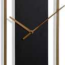 Collective Design Slim Time - Mid Century Metal Wall Clock - 8in w X 24in ht X 1in d