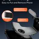 Car Phone Holder Dashboard Phone Mount 360 Degree Rotation Multifunctional Clip Design Car Universal Phone Mount Compatible with 4-7 inch cellphones