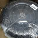 4.80/4.00-8 wheelbarrow tire, 16" Flat Free Solid Tire and Wheel, 3" Centered Hub, 5/8" & 3/4" Bearings, Universal Replacement for Garden Carts Wagon Wheel Barrow, 2 Pack