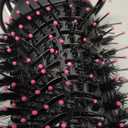 Hair Dryer Brush Blow Dryer in One, Upgraded 4 in 1 Hair Dryer and Styler Volumizer with Negative Ion Anti-frizz Ceramic Titanium Barrel Hot Air Hair Straightener Brush (Black/Pink)