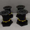 4 Pcs Adjustable Height Bed Support Legs 6.9-9.8 inch, Bed Frame Center Support Legs for Bed Frame/Bed Center Slat,Bed Support Reinforcement Parts Bed Slats Support Leg Bed Replacement Legs