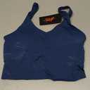 THE GYM PEOPLE Womens' Sports Bra Longline Wirefree Padded with Medium Support (Dark Blue Green, M)