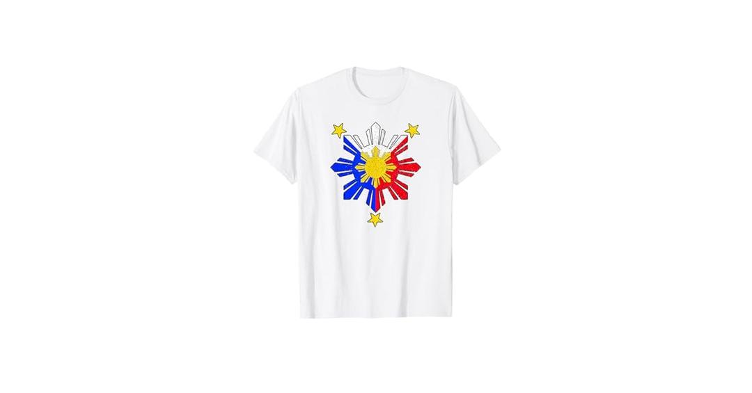 Pinoy Filipino Philippine Flag Sun T-Shirt S