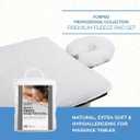 ForPro Premium Fleece Massage Pad Set, Extra Soft, Hypoallergenic, for Massage Tables, Includes Pad and Face Rest Cover, 31 W x 72 L