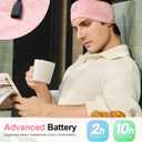 Perytong Sleep Headphones Wireless, Bluetooth Sports Headband Headphones with Ultra-Thin HD Stereo Speakers Perfect for Sleeping,Workout,Jogging,Yoga,Insomnia, Air Travel, Meditation (Bright Pink)