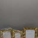 Wonderjune 3 Pcs Vintage Picture Frames Antique Set Baroque Ornate Gold Arched Photo Frames with Glass, Tabletop or Wall for Home Decor Photography Props Gifts(4x6, 5x7, 6x8 Inches,Royal)