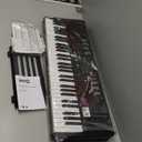RockJam 61-Key Compact Keyboard Piano with LED Display, Keynote Stickers & Lessons