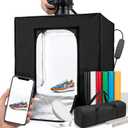 SHOTTIXA 24" Photo Studio Light Box with LED & 6 Backdrops