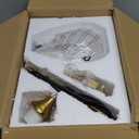 Glass Pendant Lights Kitchen Island, 1-Light Modern Brushed Gold Pendant Light Fixtures with Hammered Glass and Rods, Small Hanging Light for Kitchen Sink Dining Room Bathroom