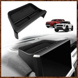 Muslogy Dashboard Storage Box Compatible with 2024-2026 Tacoma & 2025 2026 4Runner Accessories Center Console Organizer w/14-inch Screen for Limited Trailhunter TRD Pro (14 Inch Screen Only) (Black)