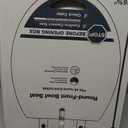 Mayfair Bennett Toilet Seat with Brushed Gold Hinges, Slow Close Wood Seat, Secure Metal Hinges, Easy Install, Made in USA, Round, White