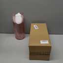Pink Glass Vase for Flowers Ribbed Glass Vase, Pink Flower Vase, Tall Cylinder Glass Vases for Centerpieces, Living Room, Bedroom, Dining Table, Office, Wedding, Bookshelf Decoration,10 Inches