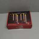 YAUNGEL Window Candles, 8 Pack LED Battery Operated Christmas Candles for Windows with Remote Electric Candle Lights with Removable Candle Holders Suction Cups for Christmas Decorations, Silver