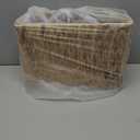 BROWNLILY Hand-Woven Magazine Holder, Natural Water Hyacinth Magazine Wicker Basket, Magazine Storage Floor Rustic Home Decor for Living Room, Bedroom