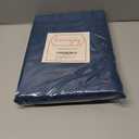 Rectangle Table Cloth Linen Farmhouse Stainproof Waterproof Washable Polyester Oblong Rectangular Fabric Table Cover for Kitchen Dining Dinner (Navy Blue01, 84" x 60" (Rectangular))