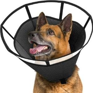 Soft Dog Cone for Dogs After Surgery, Breathable Pet Recovery Collar for Large Medium Small Dogs and Cats-M