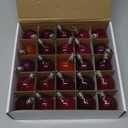 Novelty Lights 25 Pack G40 Red Outdoor Globe Bulbs, Light Bulbs Glass Incandescent Bulbs with 3000 Hour Lifespan, Globe String Lights Replacement Bulbs