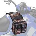 KEMIMOTO ATV Tank Bag Water-resistant Cooler All Terrain Vehicles Accessories Motorcycle Saddle Bag Compatible with Most ATVs and Snowmobiles Bicycles, Camo