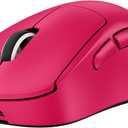 Logitech G PRO X Superlight 2 Wireless Gaming Mouse, 60g Pro-Grade with 5 Programmable Buttons, 44k DPI Sensor, 8kHz Report Rate, USB-C Charging for PC/Mac - Magenta