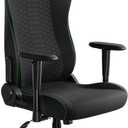Razer Iskur V2 X Ergonomic Gaming Chair: Built-in Lumbar Support - Widened Seat Base - High Density Foam Cushions - Adjustable 152 Degree Recline - 2D Armrests - Plush Fabric Finish - Black, Standard