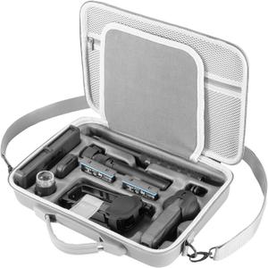 Carrying Case for Insta 360 X5 Accessories, PU Leather Protective Shoulder Case Portable Travel Storage Bag for Insta360 X5/X4 Basic Bundle Bullet Time Handle 114CM Selfie Stick Charge Hub, Shockproof