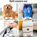5 x Airtag Holder,Hard PC IML Airtag Case with Keychain Compatible with Apple Air Tag,Dust and Shock Proof Air Tag Holder for Kids,Dogs,Cats,Keys,Luggage-Clear