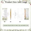 30 Set Christian Religious Gifts Bulk Include Bible Verse Pens and Inspirational Bookmarks Scripture Quote Bible Study Group Church Gifts for Christian Graduation Mother's Day Pastor (Bamboo)