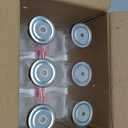 Estilo Glass Milk Bottle with Lid - Milk Glass - Reusable Glass Bottle for Dairy Milk With Straws & Metal Screw On Lids, 10.5 Ounce, Clear, Set of 7