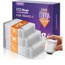 Nicetree 18-Pack Vacuum Seal Bags with Rechargeable Wireless Pump | 3 Sizes (20/24/28 Inch) Travel Vacuum Storage Bags for Clothing, Bedding & Seasonal Storage | Space Saver for Luggage