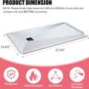 D010021002 Grease Tray Replacement Parts for Monument Grills 4-Burner 24367 24633 35633 13892 Grill Parts, D010012072 Drip Pan for Monument Grill 4 Burner 41847NG 25392 D405 D425 M400