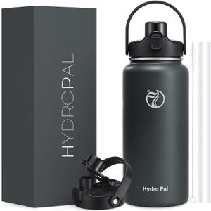 64oz Half Gallon Insulated Water Bottle with 2-in-1 Lid (Chug & Straw), Double Walled Vacuum Stainless Steel Water Bottles, Wide Mouth Leakproof Insulated Jug with Straw