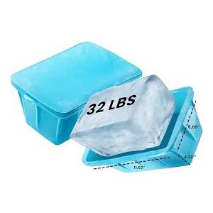 Extra Large Ice Block Mold For Ice Bath  4x, Large Ice Mold for Freezer with Lids  Reusable, Silicone Ice Bath Accessories, Cold Plunge Giant, Ice Blocks for Chiller & Cold Therapy