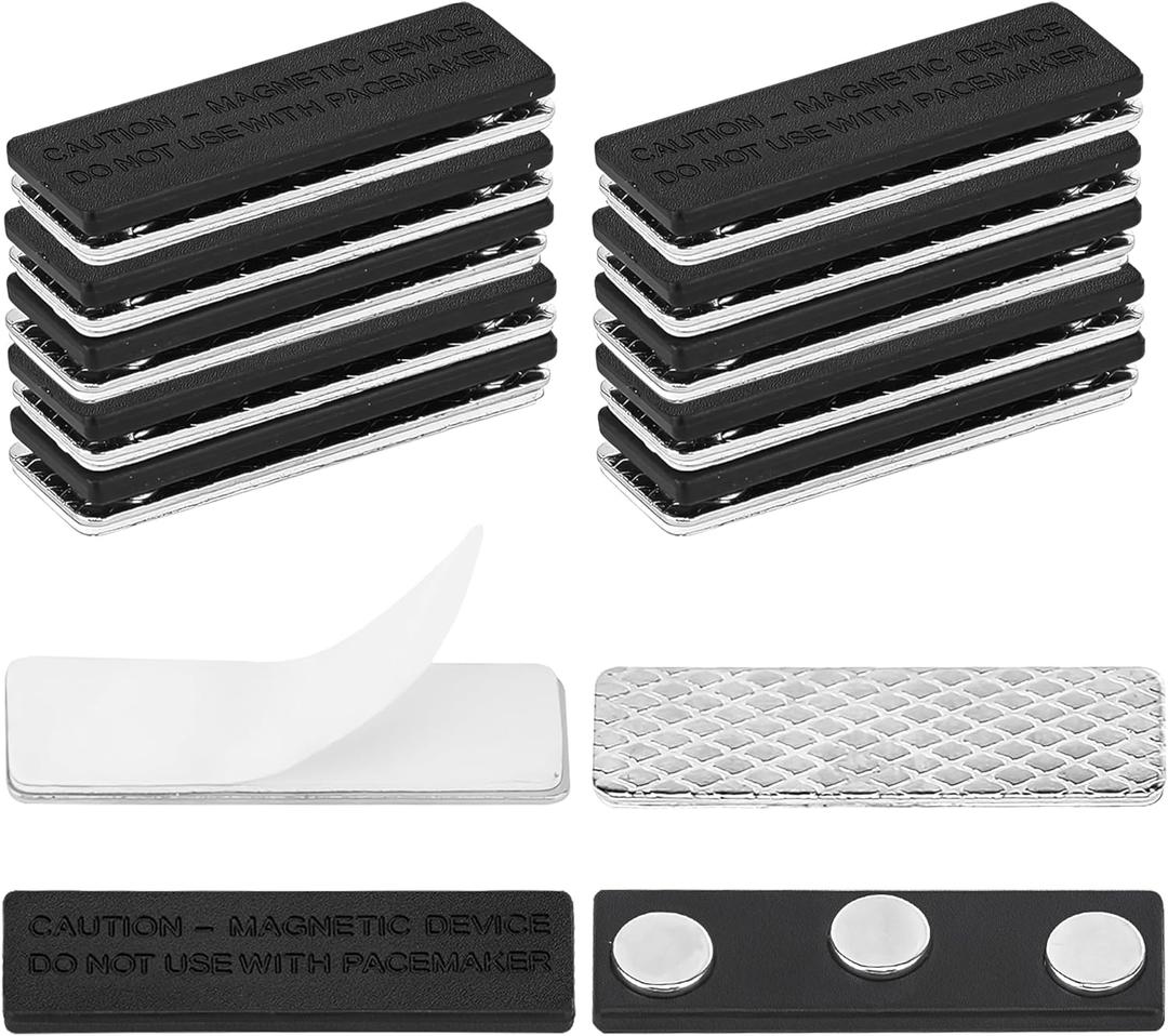10 Pack Magnetic Curtain Closures for Horizontal Window Blinds, Magnetic Curtain Clips with Adhesive for Blackout Curtains, Blackout Blind Accessory Curtain Magnets