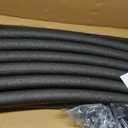6 PCS Trampoline Curved Pole Replacement, Universal Curved Enclosure Net Poles for 8-16ft Frame, with Plastic T Connector, Mounting Hardware, Foam Cover Padding