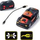 Air Hogs, Zero Gravity Racing Wall Climber, USB-C Rechargeable Wall Racer Truck, Black Indoor RC Car, Over 4-Inches, Kids Toys for Ages 4 and up