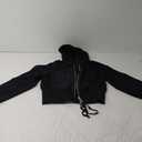 Arssm Cropped Hoodie Women Zip Up Long Sleeve Sweatshirts Casual Fashion Hooded Workout Jacket Crop Top S 