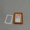 Wooden Picture Frames, 2.5x3.5 Small Polaroid Picture Frame Matted to 2x3 with Plexiglass, Teak Solid Natural Wood Tiny Photo Frame, For TableTop and Wall Mounting