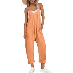 AUTOMET Jumpsuits for Women Casual Summer Outfits Rompers Comfy Beach Vacation Trendy Overalls Jumpers Fashion Clothes 2025, XL